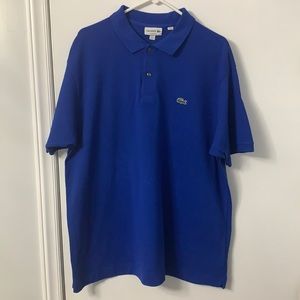 Lacoste blue shirt, size 3XL classic fit for sale it’s in good condition.